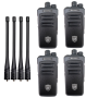 4 Radios Comunicación Motorola SMP 900 Walkie Talkies Largo Alcance