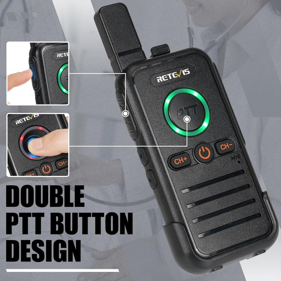 Radios Walkie Talkie Retevis RB45 Compactos Doble PTT